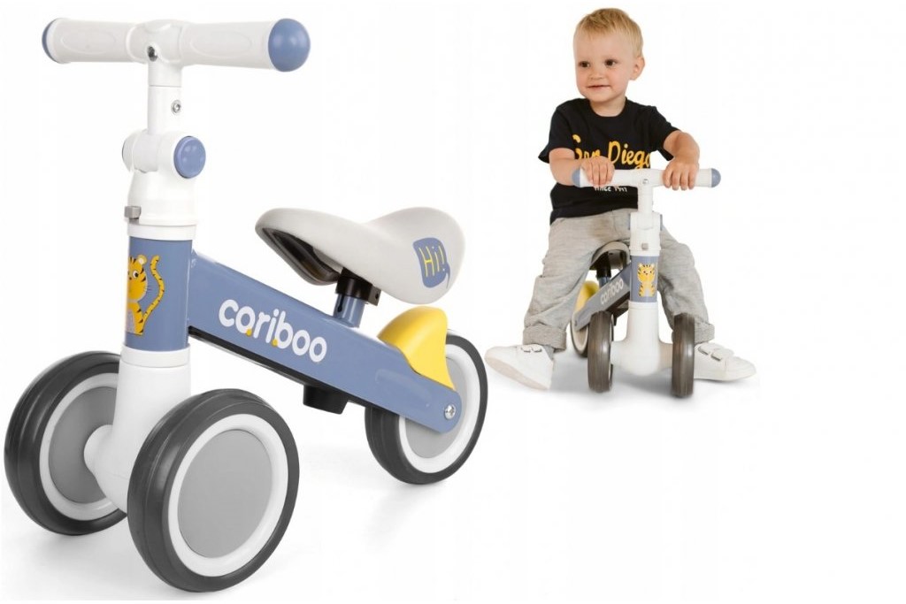 Odrážedlo MOVINO Cariboo FRIENDS modro-šedé